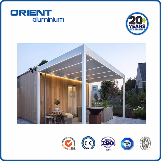 Awning Garden Canopy Waterproof Gazebo Motorized Metal 4X3 Outdoor Louvered Kits Roof System Bioclimatic Aluminum Pergola