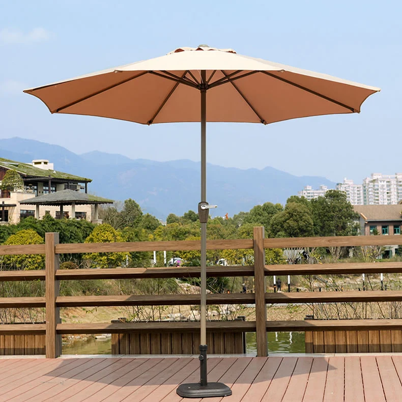 6′ Tilt PVC Coated Umbrella Beach Poolside Parasol Patio Umbrella