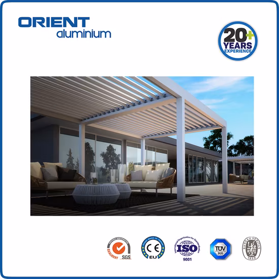 Awning Garden Canopy Waterproof Gazebo Motorized Metal 4X3 Outdoor Louvered Kits Roof System Bioclimatic Aluminum Pergola