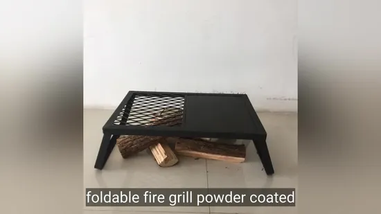 Camping en plein air Randonnée Pique-Nique Portable Pliable En Acier Inoxydable Charbon De Bois Barbecue Barbecue - Hexagan